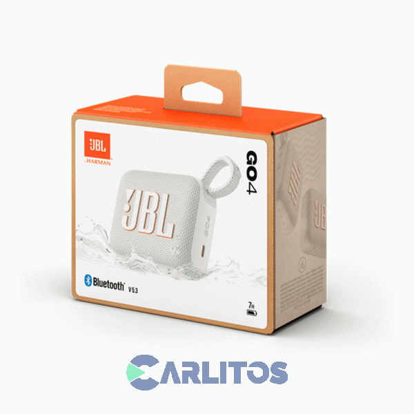 Parlante Portátil JBL Con Bluetooth Y Batería 4.2 Watts Rms Go Go4whtam Blanco
