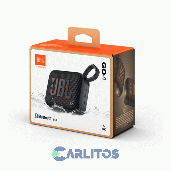 Parlante Portátil JBL Con Bluetooth Y Batería 4.2 Watts Rms Go Go4blkam Negro