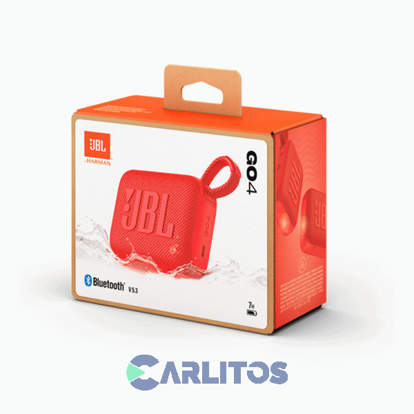 Parlante Portátil JBL Con Bluetooth Y Batería 4.2 Watts Rms Go Go4redam Rojo