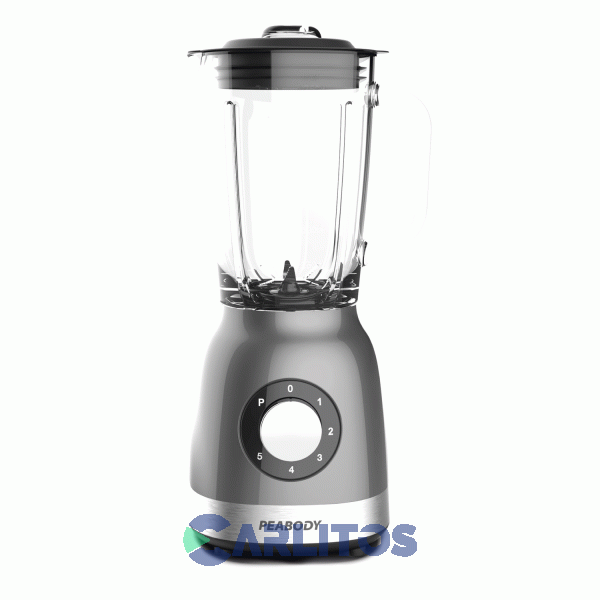Licuadora Peabody 1200 Watts Con Jarra De Vidrio Pe-ln1210dm Gris Metalizada