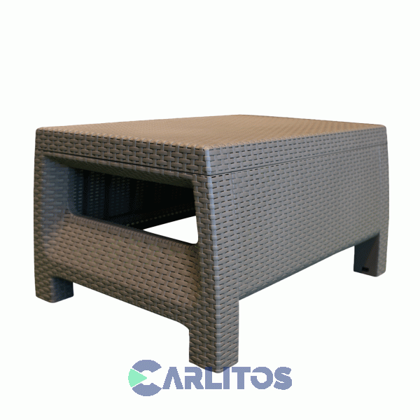 Juego De Jardín Simil Ratan 4 Cuerpos Voss Roma Set2 Capuchino