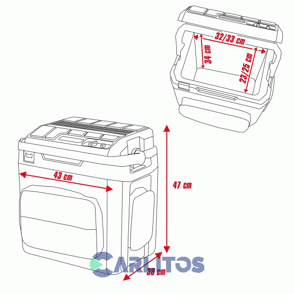 Conservadora A Bateria Einhell 27 Litros 2048420 Te-col 18/27 Li-Solo