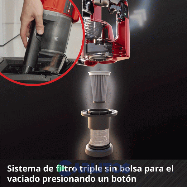 Aspiradora Sin Bolsa Inalambrica 18 V Einhell 2347180 Te-Sv 18 Li-Solo