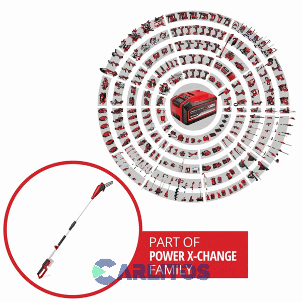 Motosierra telescópica Inalambrica Espada 20 Cm 3410581 Einhell Gc-Lc 18/20 Li T-Solo