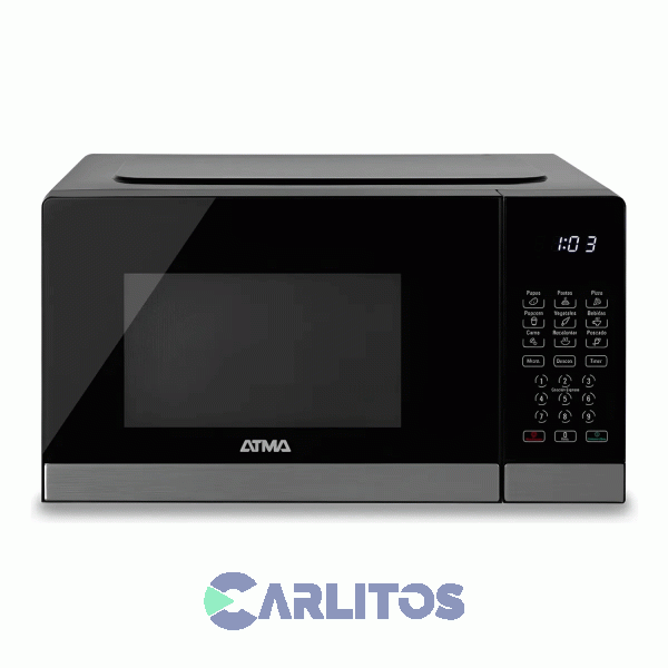 Microondas Digital Atma 20 Litros Negro Watdb20ucp