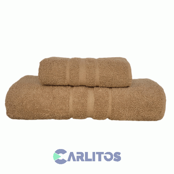 Juego De Toalla Y Toallon 550 Gramos Salum Camel