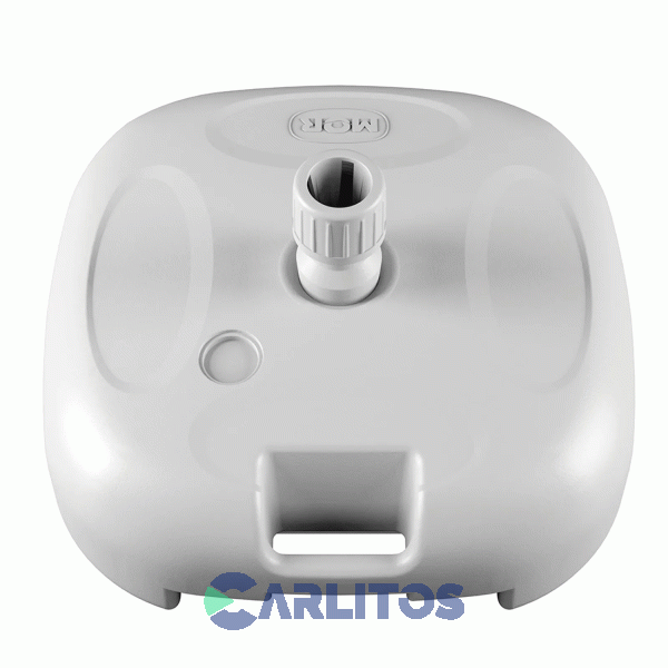 Base Plastica Cuadrada Para Sombrilla Mor 43 Cm Blanca 3754