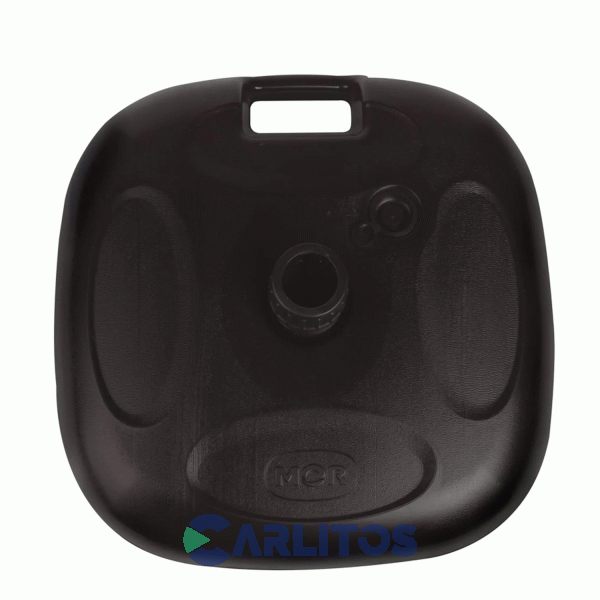 Base Plastica Cuadrada Para Sombrilla Mor 43 Cm Negro 3788