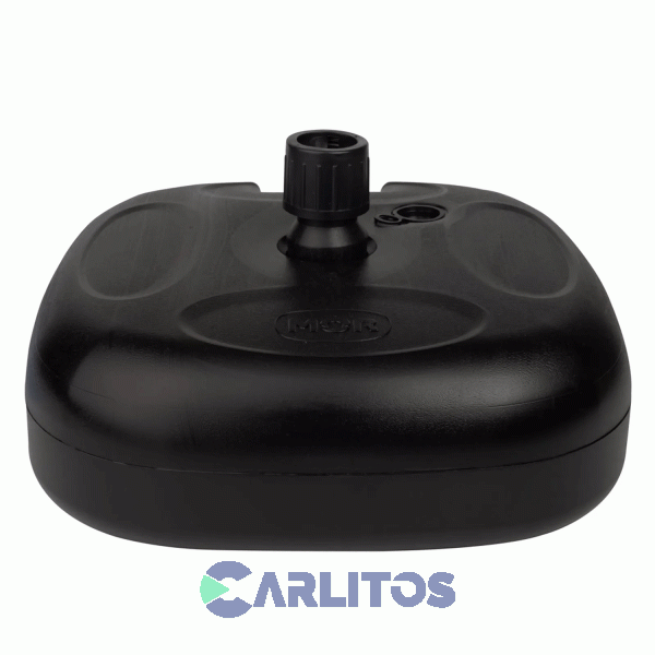 Base Plastica Cuadrada Para Sombrilla Mor 43 Cm Negro 3788
