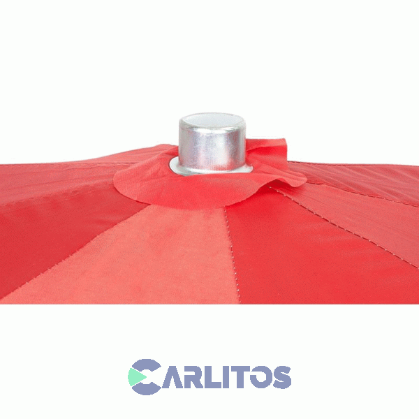 Sombrilla Reforzada 2 Metros Waterdog Tela Polyester Rojo Sum2016rd