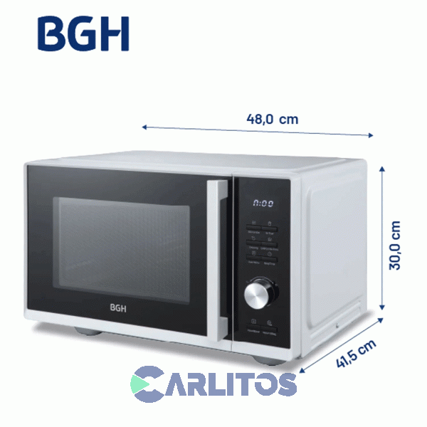 Microondas Y Air Fryer Con Grill Bgh Digital 25 Litros Acero Inoxidable B325dfb24