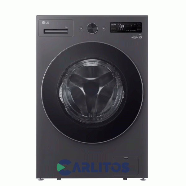Lavarropa Carga Frontal Lg Inverter 17 KG - 1000 RPM Gris Wm17egntspg-ns