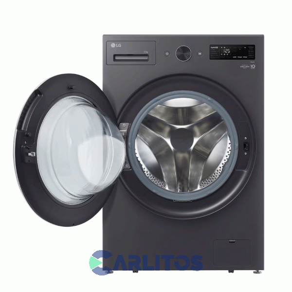 Lavarropa Carga Frontal Lg Inverter 17 KG - 1000 RPM Gris Wm17egntspg-ns