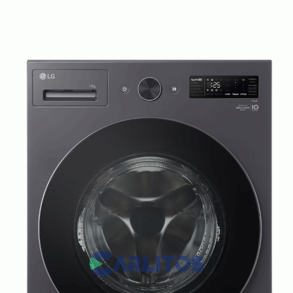 Lavarropa Carga Frontal Lg Inverter 17 KG - 1000 RPM Gris Wm17egntspg-ns