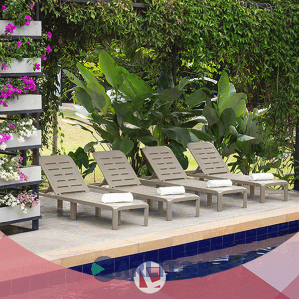 Reposera Pvc Laury 5 Posiciones Color Taupe Rimax 13744-xp 20924