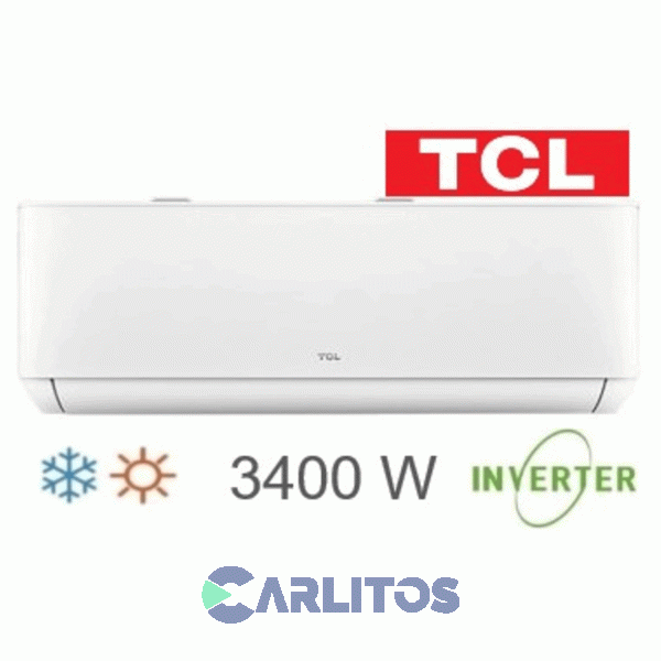 Aire Acondicionado Split Inverter Tcl 3400 Watts Frío/Calor Taca3400fcsd/tpro Inv3-f-sk