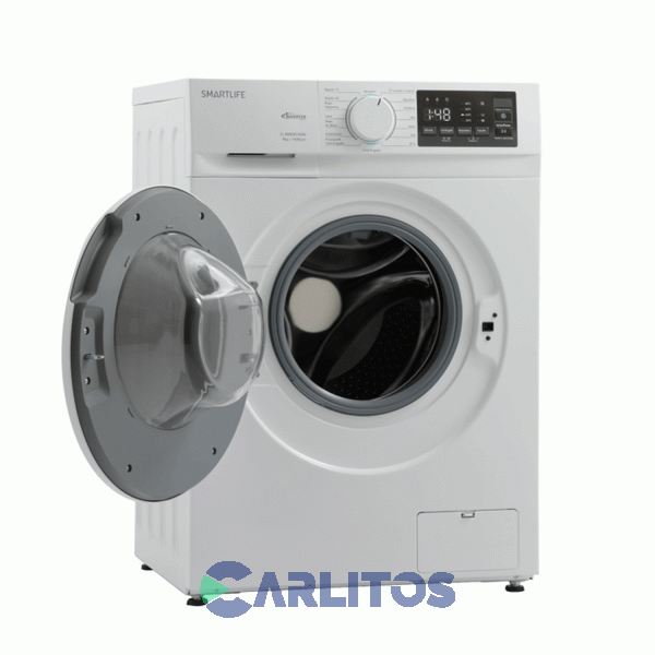 Lavarropa Carga Frontal Smartlife Inverter 8 Kg BLANCO 1400 Rpm Sl-wmi081400w