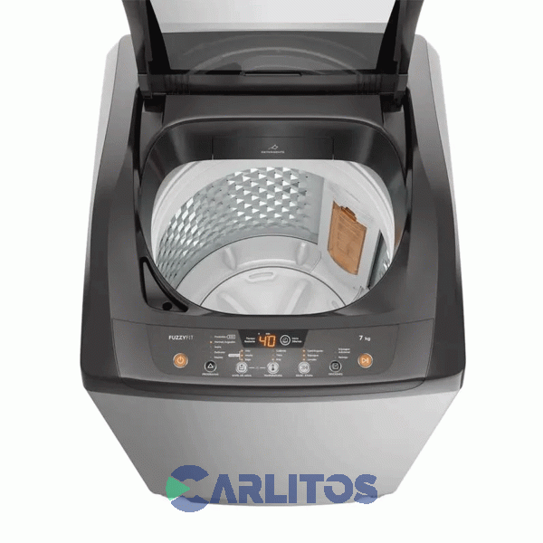 Lavarropa Carga Superior Gafa 7 KG - 760 RPM Gris Fuzzy Fit P