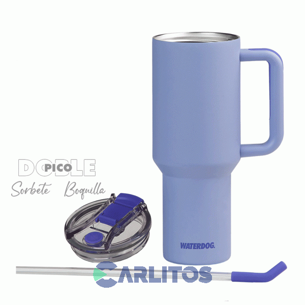 Vaso Doble Pared Waterdog Cold1200l Lavanda