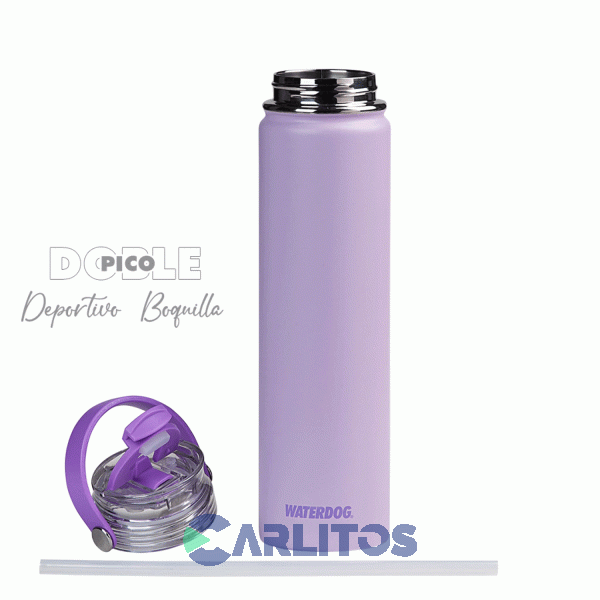 Botella De Acero Inoxidable Waterdog Akwa750ps Pink Stick