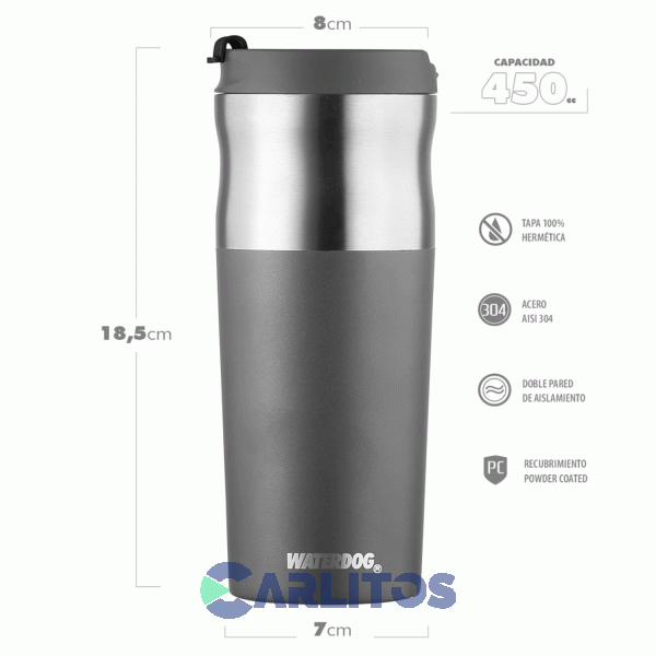Vaso Waterdog Oliver450DGF Dark Grafito