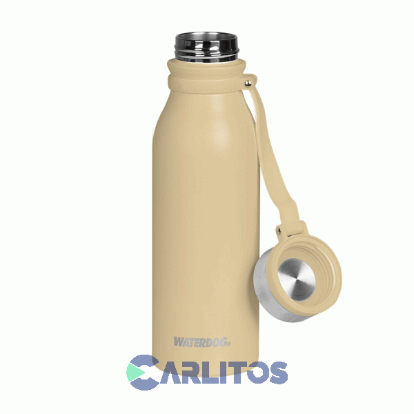 Botella De Acero Inoxidable Waterdog Buho600yw Amarillo