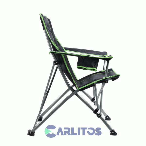 Sill&oacute;n Director Plegable Con Funda Y Apoya Vaso Waterdog Bc341dh Negro