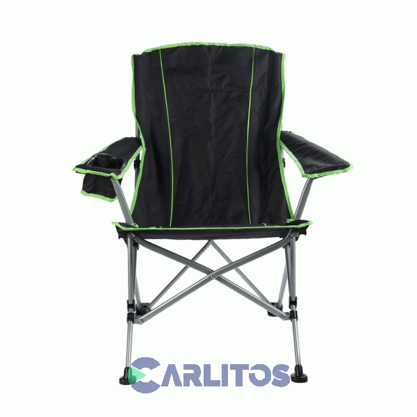 Sill&oacute;n Director Plegable Con Funda Y Apoya Vaso Waterdog Bc341dh Negro