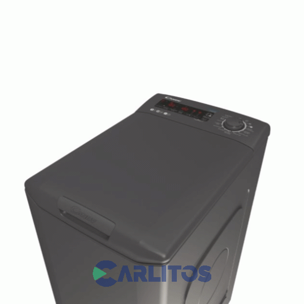 Lavarropa Carga Superior Inverter Candy 7 KG 1400 RPM Gris Cstg47tmrr4