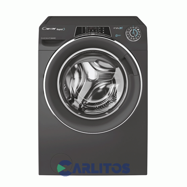 Lavarropa Carga Frontal Candy Inverter  10.5 KG 1500 Rpm Gris Ro151056dwhcr