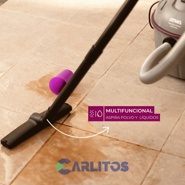 Aspiradora Sistema Seco H&uacute;medo Atma 1200 Watts As9221pi