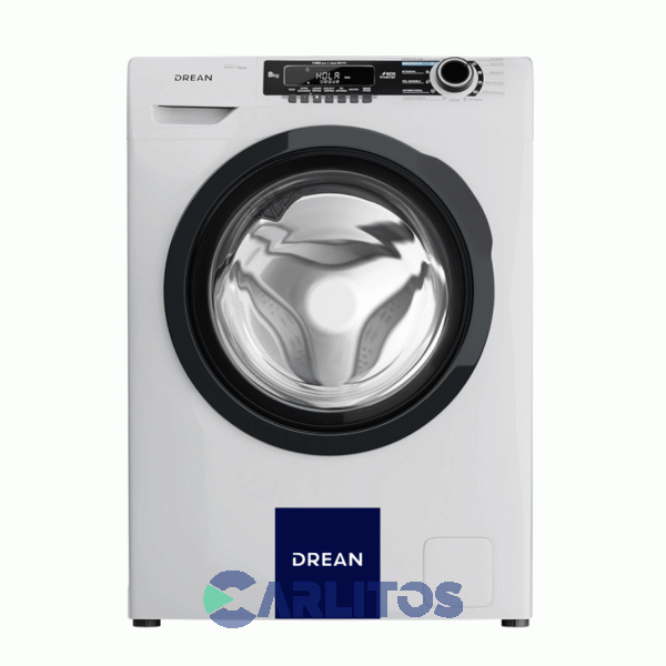 Lavarropa Carga Frontal Drean Inverter 8 KG - 1400 RPM Blanco Lcfdr0814sb0