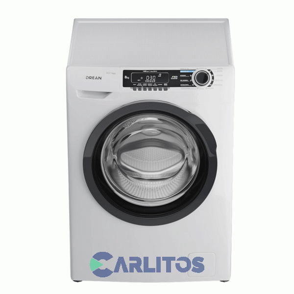 Lavarropa Carga Frontal Drean Inverter 8 KG - 1400 RPM Blanco Lcfdr0814sb0