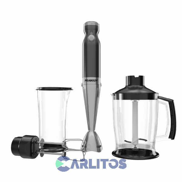 Minipimer Varilla Metal Peabody 1000 Wts Pe-lma328dm Gris Metalizado