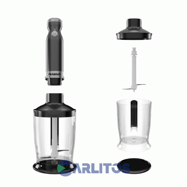 Minipimer Varilla Metal Peabody 1000 Wts Pe-lma328dm Gris Metalizado