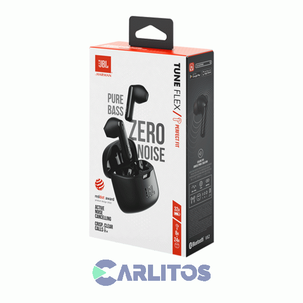 Auricular Con Bluetooth Tune Flex Jbl Jbltflexblk Negro