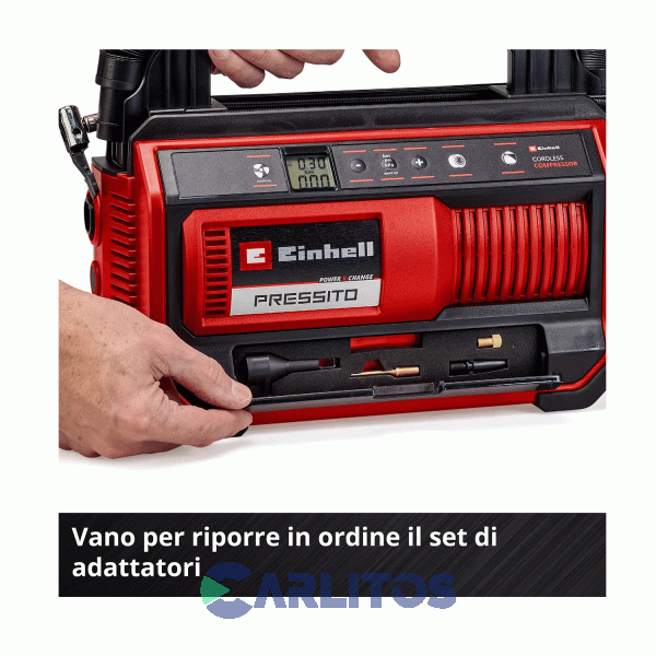 Compresor De Aire Einhell  Portatil Inalambrico 18 V 4020420 Pressito 18/25