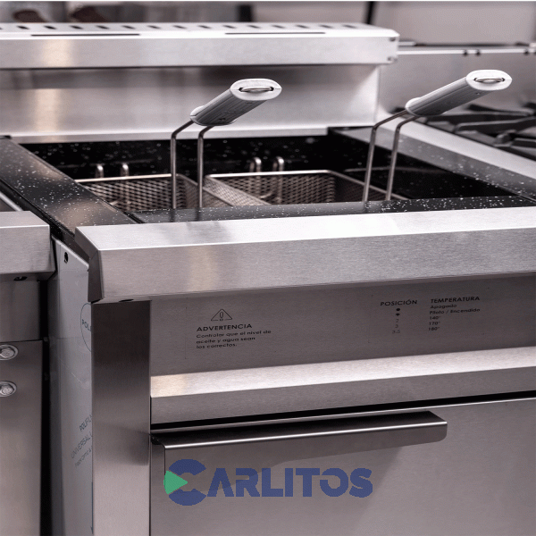 Freidora a Gas Automatica Morelli F-30 Eco Industrial  Acero Inox 30 Lts Gn 10020