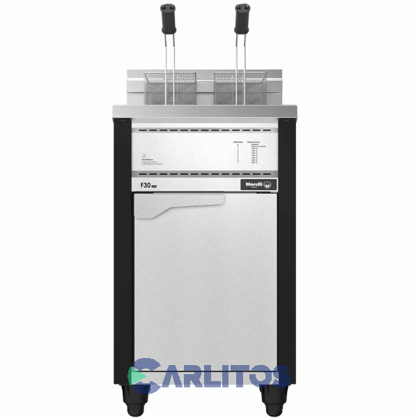 Freidora a Gas Automatica Morelli F-30 Eco Industrial  Acero Inox 30 Lts Gn 10020