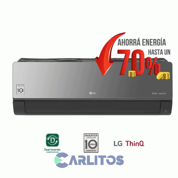 Aire Acondicionado Split Dual Inverter Lg Art Cool 3517 Watts S4-w12jarpa