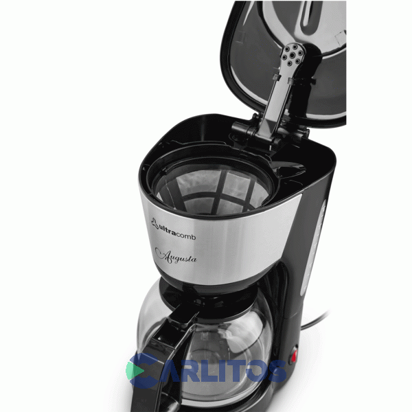Cafetera Ultracomb Con Jarra De Vidrio Color Acero Inoxidable Ca2208