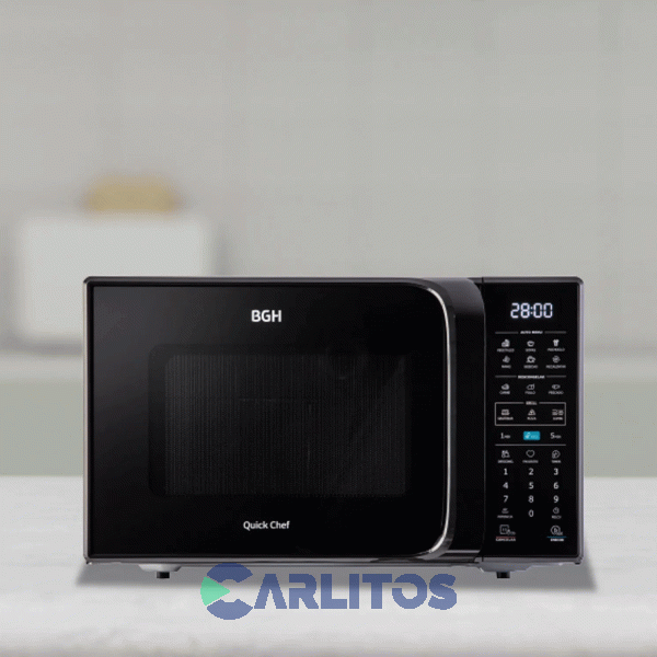 Microondas Con Grill BGH Digital 23 Litros Negro B223dn20i