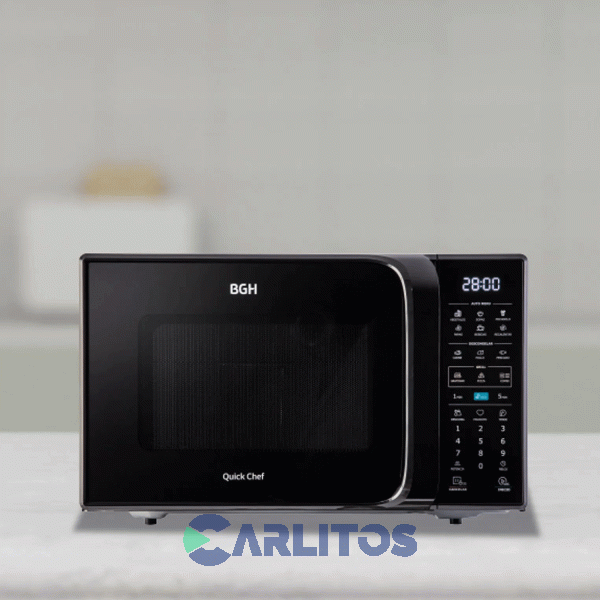 Microondas Con Grill BGH Digital 28 Litros Negro B228dn20i