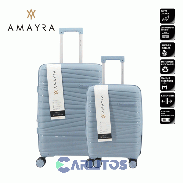 Valija 24" R&iacute;gida 4 Ruedas Giratorias Amayra 67.8013O/3 Aero