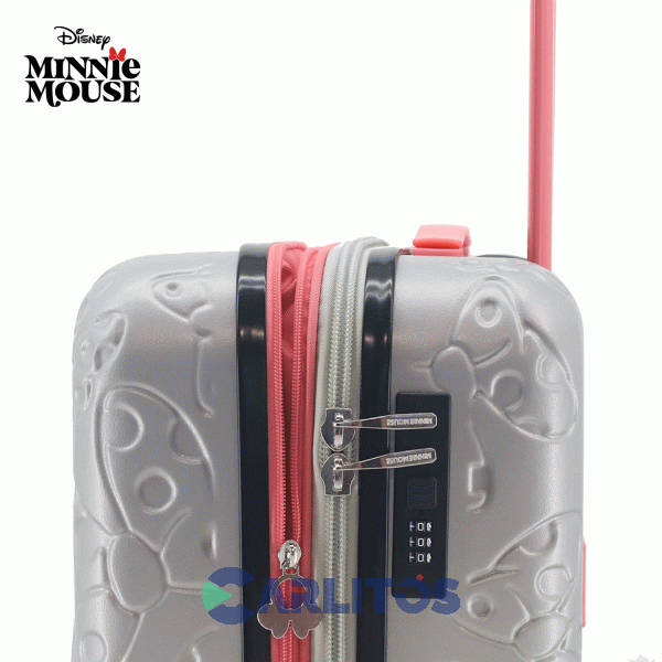 Valija 20" Rigida 4 Ruedas Giratorias Amayra 70.33006E2 Minnie Plateada