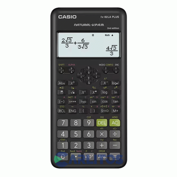 Calculadora Cient&iacute;fica 252 Funciones Color Negro Casio Fx-82la Plus-2-Bk