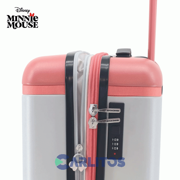 Valija 20" Rigida 4 Ruedas Giratorias Amayra 70.33004W2 Minnie Gris Y Rosa