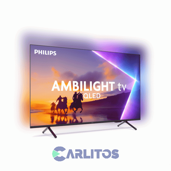 Smart TV Qled 50" 4K Ultra HD Con Titan Y Ambilight Philips 50pud8250/77