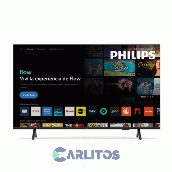 Smart TV Qled 50" 4K Ultra HD Con Titan Y Ambilight Philips 50pud8250/77