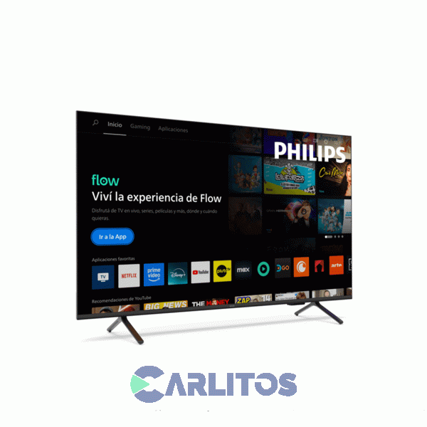 Smart TV Qled 50" 4K Ultra HD Con Titan Y Ambilight Philips 50pud8250/77